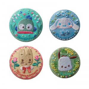 Custom Cute Embroidered Tinplate Badge Manufacturer