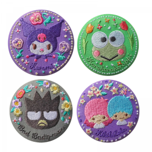 Custom Cute Embroidered Tinplate Badge Manufacturer