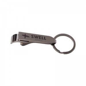 Customized Laser Logo Metal Beer Keychain Opener