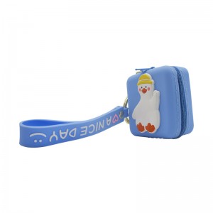 Embossed Logo Cute Silicone Bracelet Money Coin Purse