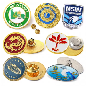 Factory Low MOQ Round Shape Country Badges