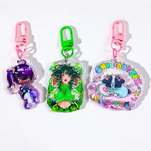 Factory Custom Acrylic Keychain Plastic Diy Design Anime Acrylic Charm