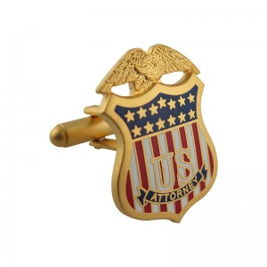 High Quality 3D Logo Military Police Cufflinks