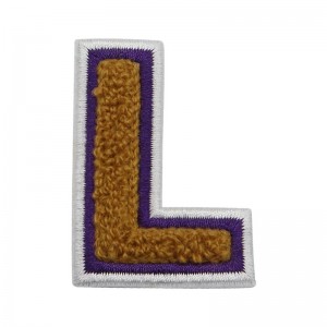 Letters Chenille Patch Sew On For Garment Accessories