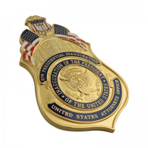 Hot sale Custom Badge Maker -
 Metal US Police Badge Enamel Pin Maker – Happy Gift