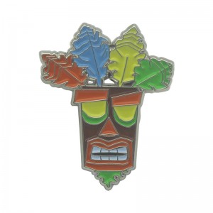 Manufacturer for Military Badges -
 Customized Colorful Leaf Human Badge Pin For Gift – Happy Gift