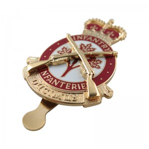 Military Cap Badge With Clip For Souvenir