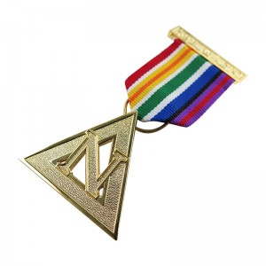 Personalized Custom Shape Cutting Military Medal Without Coloring