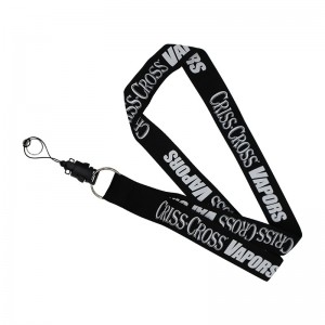 OEM/ODM China Custom Logo Lanyards Keychain High Quality Promotional Gift Items Giveaway Sets Polyester Full Color Printing Neck Strap Lanyard Pen Holder with Silicone Ring