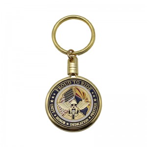 Souvenir Anniversary Challenge Coin Holder Key Ring