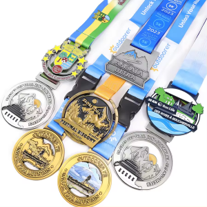 Souvenir Medals Zinc Alloy Die Casting Run Medal