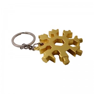 Customized Shape Laser Logo Multifunction Tool Keychains