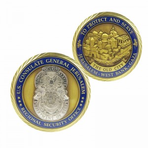 2022 High quality Trolley Coin -
 Metal US Security Office Round Challenge Coins – Happy Gift