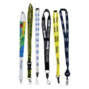 Custom Silk Screen Double Sided Print Sublimation Lanyard Card Holder