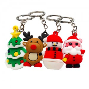 3D Figure Rubber Soft Pvc Cute Cartoon Keyring Anime Character Key Chain