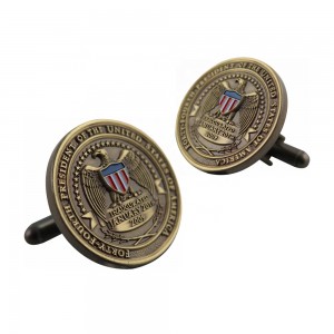 Professional Custom Army Metal Soft Enamel Cufflinks