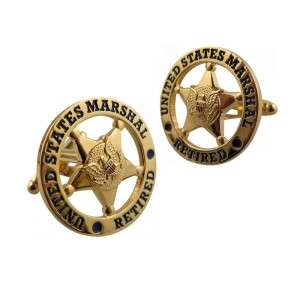 Professional Custom Army Metal Soft Enamel Cufflinks