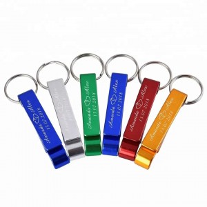 Customized Metal Aluminum Beer Custom Keychain Bottle Opener With Your Logo