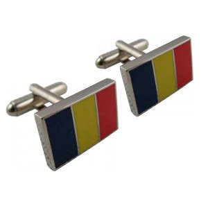 Flag Design Fashion High Quality Copper National Emblem Cufflinks For Men