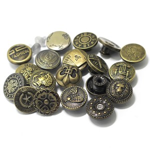 Custom Gold Sewing Button Metal Craft